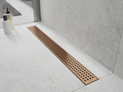 Mexen Flat M08 caniveau linéaire 60 cm, cuivre brossé - 1C25060-15
