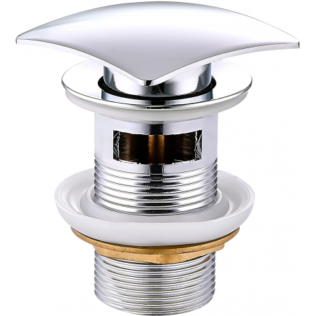 Mexen bouchon clic-clac carré avec trop-plein, chrome - 79926-00