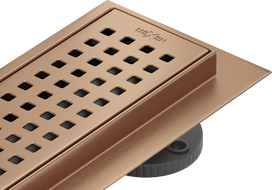 Mexen Flat M08 canal de douche linéaire 100 cm, cuivre brossé - 1C25100-15