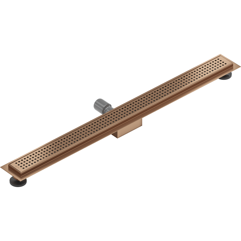 Mexen Flat M08 canal de douche linéaire 100 cm, cuivre brossé - 1C25100-15