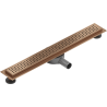 Mexen Flat 360° M08 caniveau de douche linéaire rotatif 70 cm, cuivre brossé - 1C25070-40