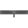 Mexen Flat M08 caniveau linéaire 50 cm, gris arme brossé - 1E25050-15