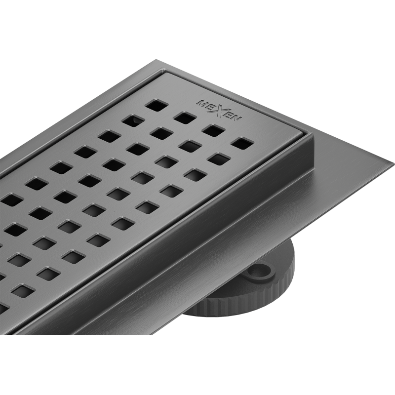 Mexen Flat 360° M08 drain lineaire pivotant 80 cm, gris canon brossé - 1E25080-40