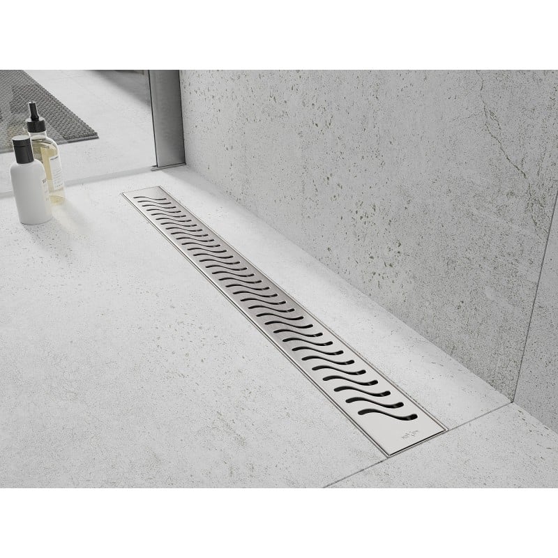 Mexen Flat M09 cache pour caniveau de douche 60 cm, inox - 1028060