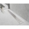 Mexen Flat 360° M12 caniveau linéaire pivotant 90 cm, inox - 1021090-40