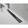 Mexen Flat 360° M12 caniveau linéaire pivotant 100 cm, noir - 1721100-40