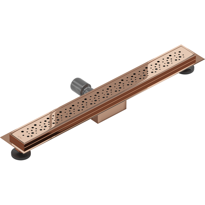Mexen Flat M12 drain linéaire 60 cm, or rose - 1621060-15