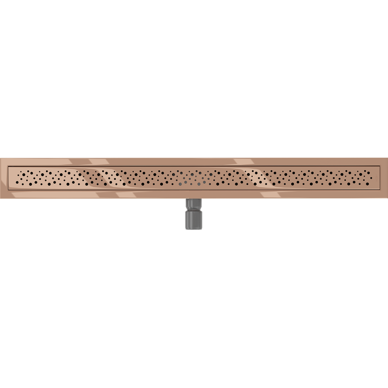 Mexen Flat Caniveau linéaire M12 80 cm, or rose - 1621080-15