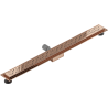 Mexen Flat M12 écoulement linéaire 100 cm, or rose - 1621100-15
