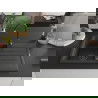 Mexen Bruno évier en granit à 1 cuve avec égouttoir 795 x 495 mm, Noir moucheté, siphon Noir - 6513791010-76-B