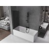 Mexen Velar L pare-douche 2 volets coulissants 110 x 150 cm, graphite, gun metal - 896-110-003-41-95
