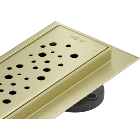 Mexen Flat M12 caniveau linéaire 50 cm, doré brossé - 1A21050-15