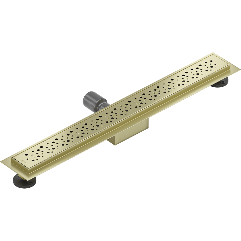 Mexen Flat M12 caniveau linéaire 50 cm, doré brossé - 1A21050-15