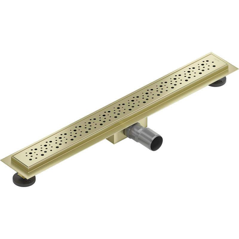 Mexen Flat M12 caniveau linéaire 60 cm, or brossé - 1A21060-15