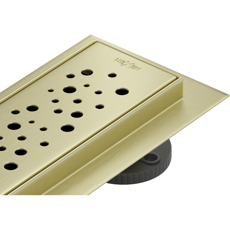 Mexen Flat M12 caniveau linéaire 70 cm, or brossé - 1A21070-15