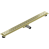 Mexen Flat M12 drain linéaire 80 cm, or brossé - 1A21080-15