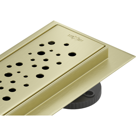 Mexen Flat M12 caniveau linéaire 90 cm, or brossé - 1A21090-15