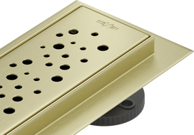 Mexen Flat 360° M12 drain linéaire pivotant 50 cm, or brossé - 1A21050-40