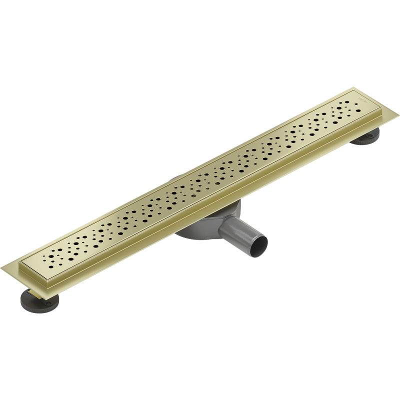 Mexen Flat 360° M12 caniveau de douche linéaire rotatif 60 cm, or brossé - 1A21060-40