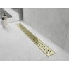 Mexen Flat 360° M12 drain linéaire rotatif 70 cm, or brossé - 1A21070-40