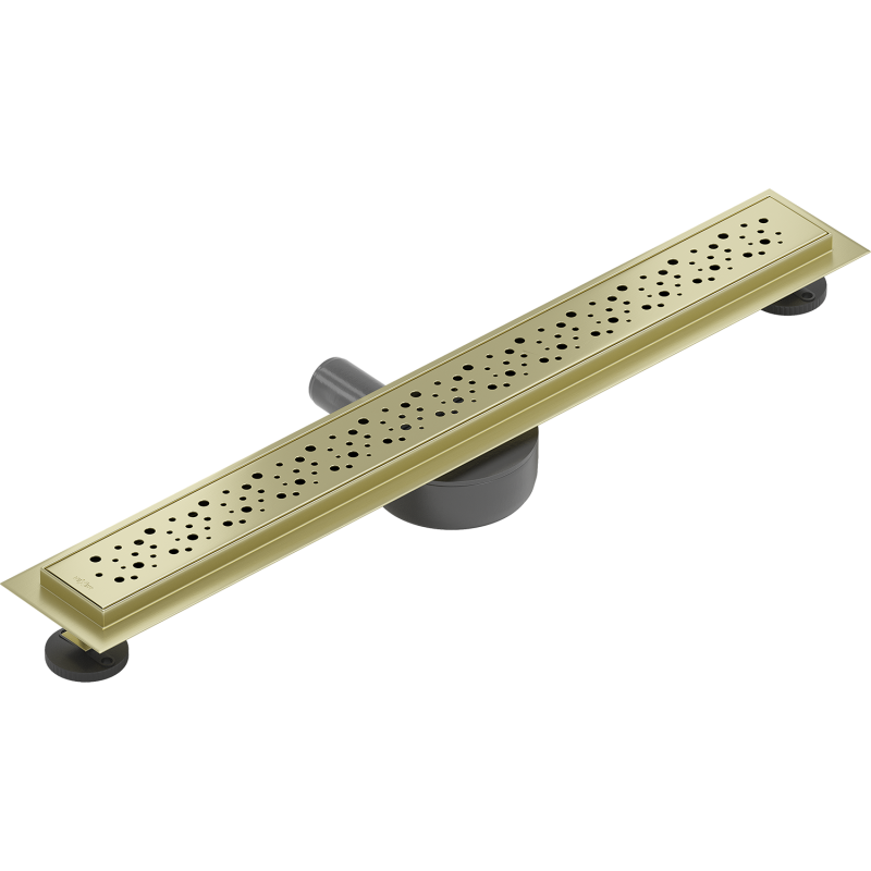 Mexen Flat 360° M12 drain linéaire rotatif 70 cm, or brossé - 1A21070-40
