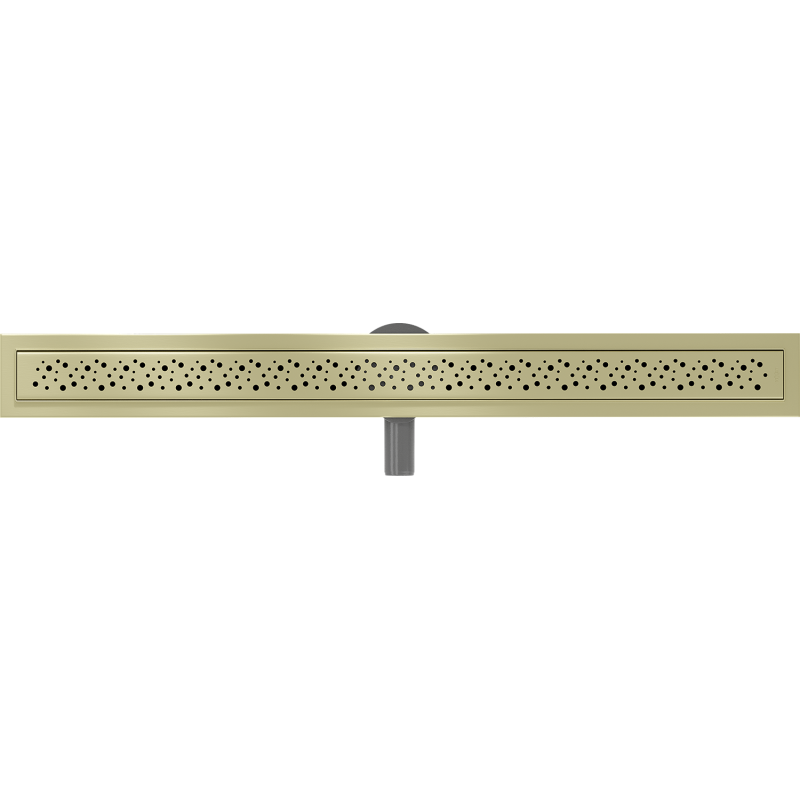 Mexen Flat 360° M12 siphon linéaire pivotant 80 cm, or brossé - 1A21080-40