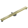 Mexen Flat 360° M12 drain linéaire rotatif 90 cm, doré brossé - 1A21090-40