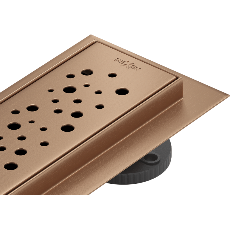 Mexen Flat M12 drain linéaire 70 cm, cuivre brossé - 1C21070-15