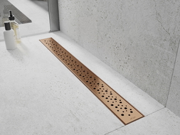 Mexen Flat M12 caniveau linéaire 90 cm, cuivre brossé - 1C21090-15