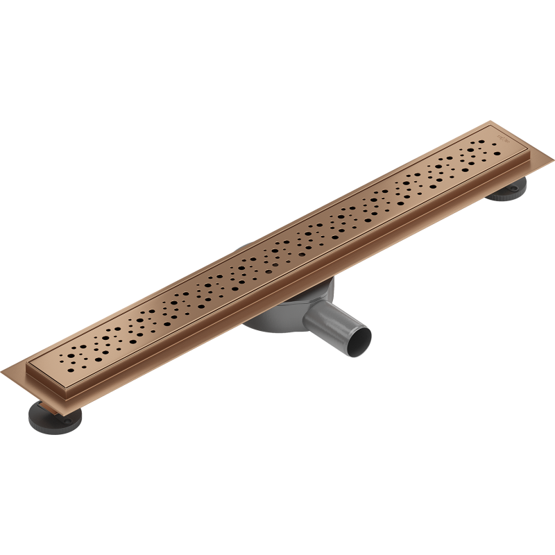 Mexen Flat 360° M12 caniveau de douche linéaire rotatif 50 cm, cuivre brossé - 1C21050-40