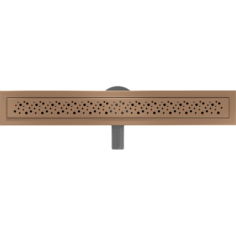Mexen Flat 360° M12 caniveau linéaire pivotant 60 cm, cuivre brossé - 1C21060-40