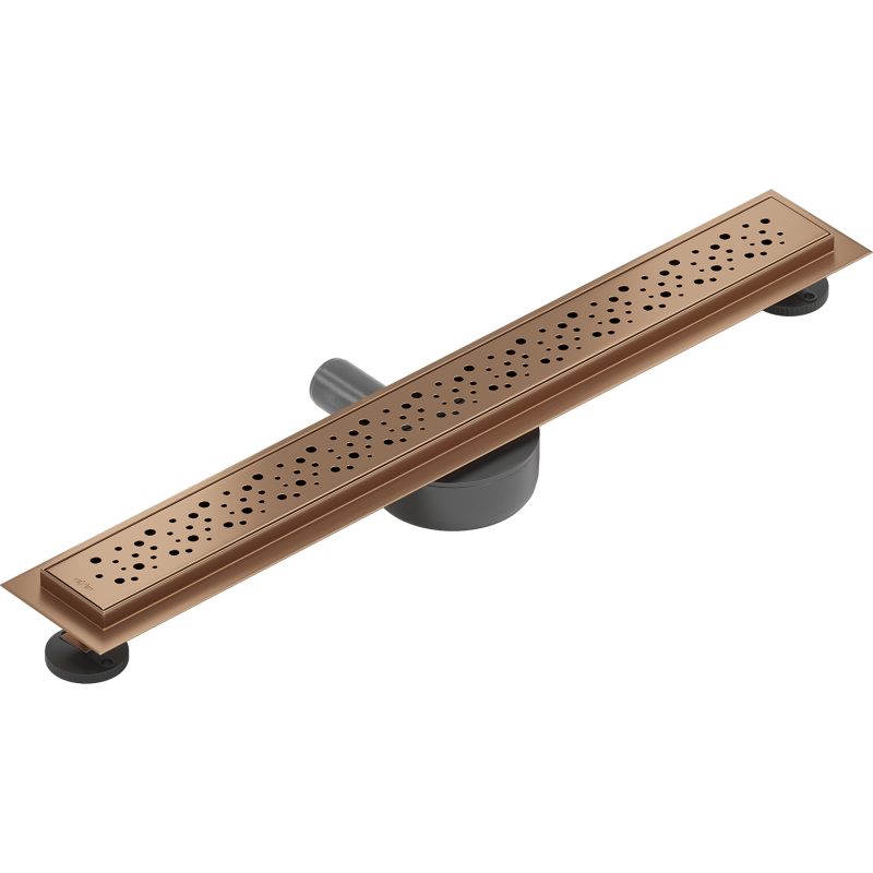 Mexen Flat 360° M12 canalisation linéaire rotative 70 cm, cuivre brossé - 1C21070-40