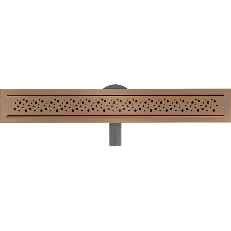 Mexen Flat 360° M12 canalisation linéaire rotative 70 cm, cuivre brossé - 1C21070-40