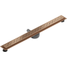 Mexen Flat 360° M12 caniveau linéaire pivotant 80 cm, cuivre brossé - 1C21080-40