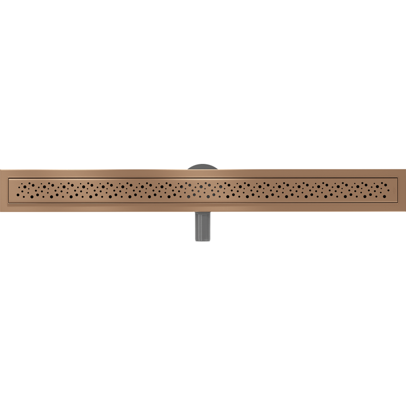 Mexen Flat 360° M12 caniveau linéaire pivotant 80 cm, cuivre brossé - 1C21080-40