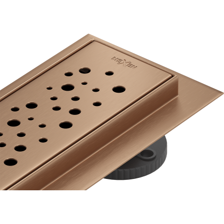 Mexen Flat 360° M12 canalisation linéaire rotative 90 cm, cuivre brossé - 1C21090-40