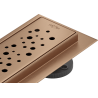 Mexen Flat 360° M12 caniveau linéaire pivotant 100 cm, cuivre brossé - 1C21100-40