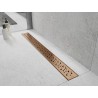 Mexen Flat 360° M12 caniveau linéaire pivotant 100 cm, cuivre brossé - 1C21100-40