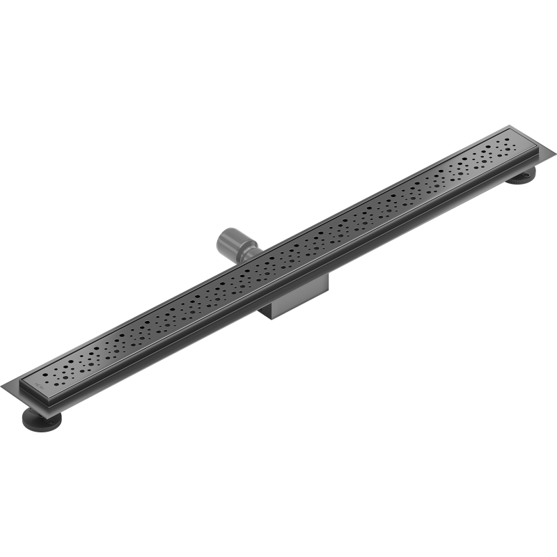 Mexen Flat M12 caniveau linéaire 90 cm, gris acier brossé - 1E21090-15
