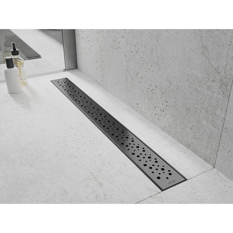 Mexen Flat 360° M12 canalisation linéaire pivotante 60 cm, gris gun brossé - 1E21060-40