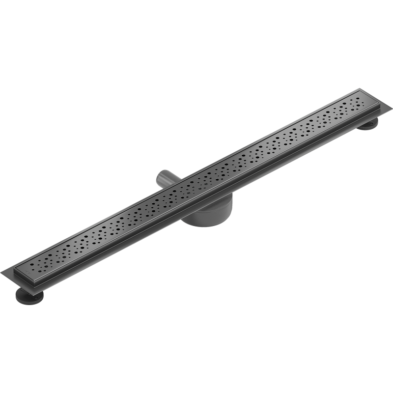 Mexen Flat 360° M12 canalisation linéaire pivotante 80 cm, gris fusil brossé - 1E21080-40