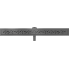 Mexen Flat 360° M12 canalisation linéaire pivotante 80 cm, gris fusil brossé - 1E21080-40