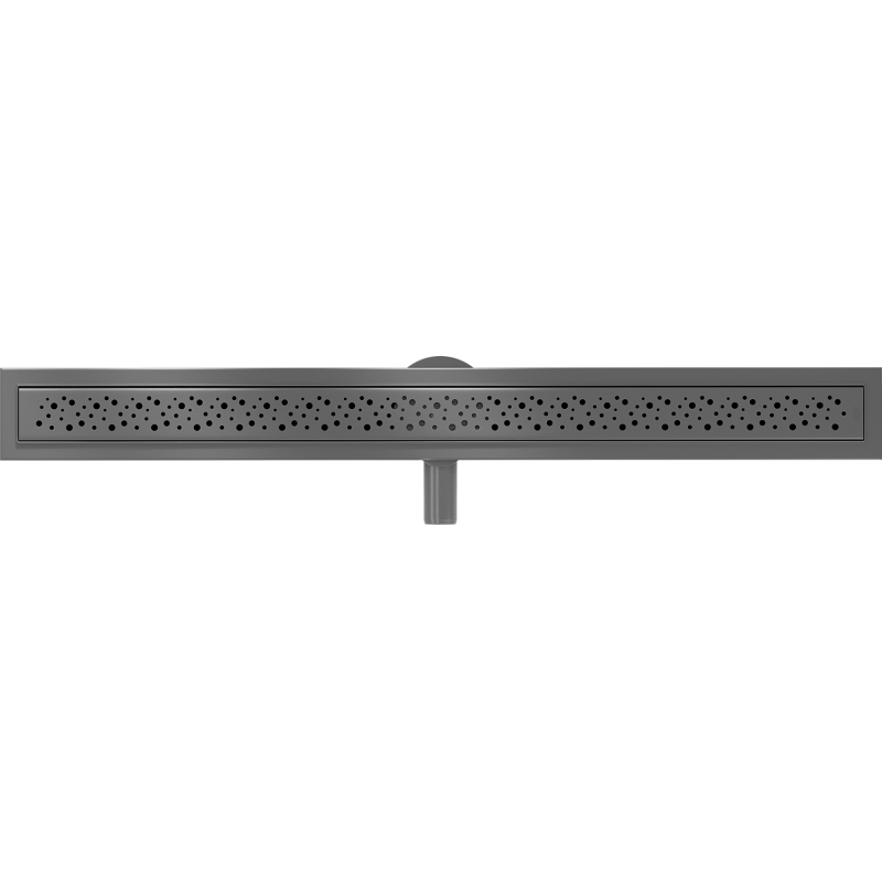 Mexen Flat 360° M12 siphon linéaire rotatif 90 cm, gris canon brossé - 1E21090-40