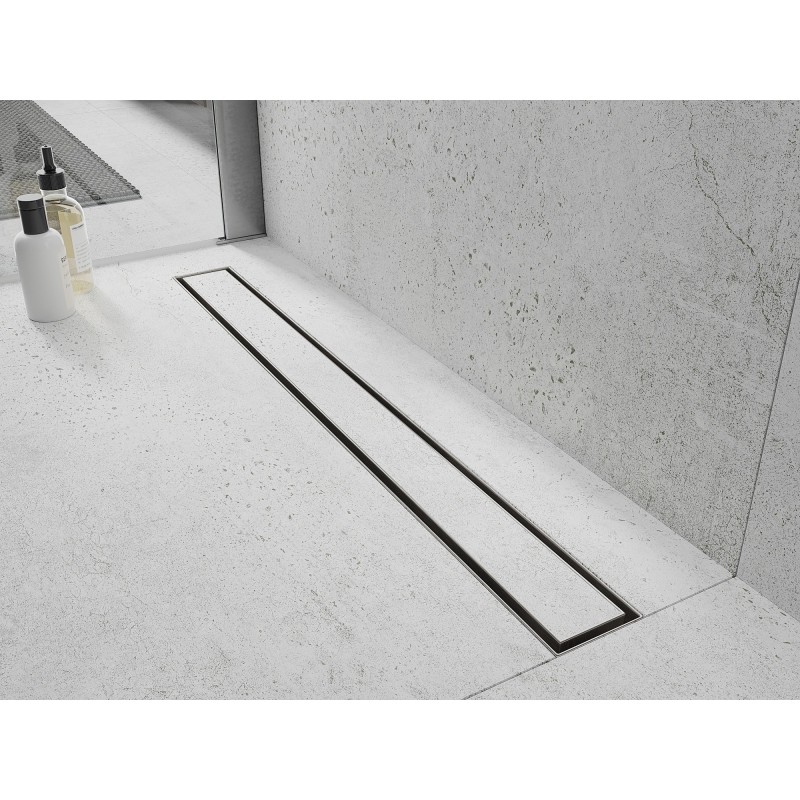 Mexen Flat M13 caniveau linéaire 2 en 1 110 cm, inox - 1010110