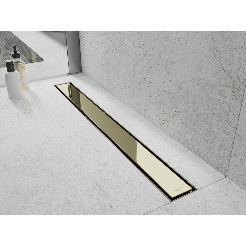 Mexen Flat M13 drain linéaire 2 en 1 100 cm, doré - 1510100-15