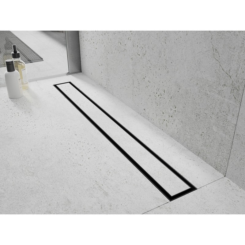 Mexen Flat M13 caniveau linéaire 2en1 80 cm, noir - 1710080-15