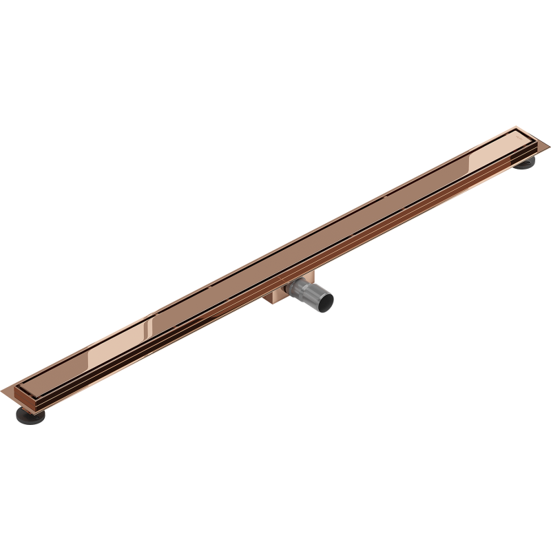 Mexen Flat M13 caniveau linéaire 2en1 120 cm, or rose - 1610120
