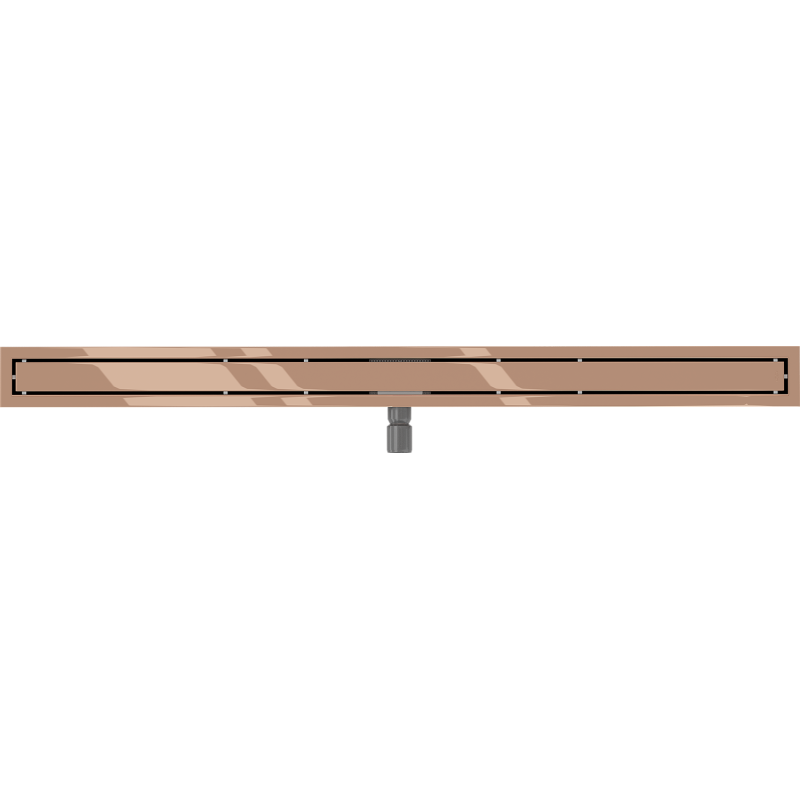 Mexen Flat M13 caniveau linéaire 2en1 120 cm, or rose - 1610120