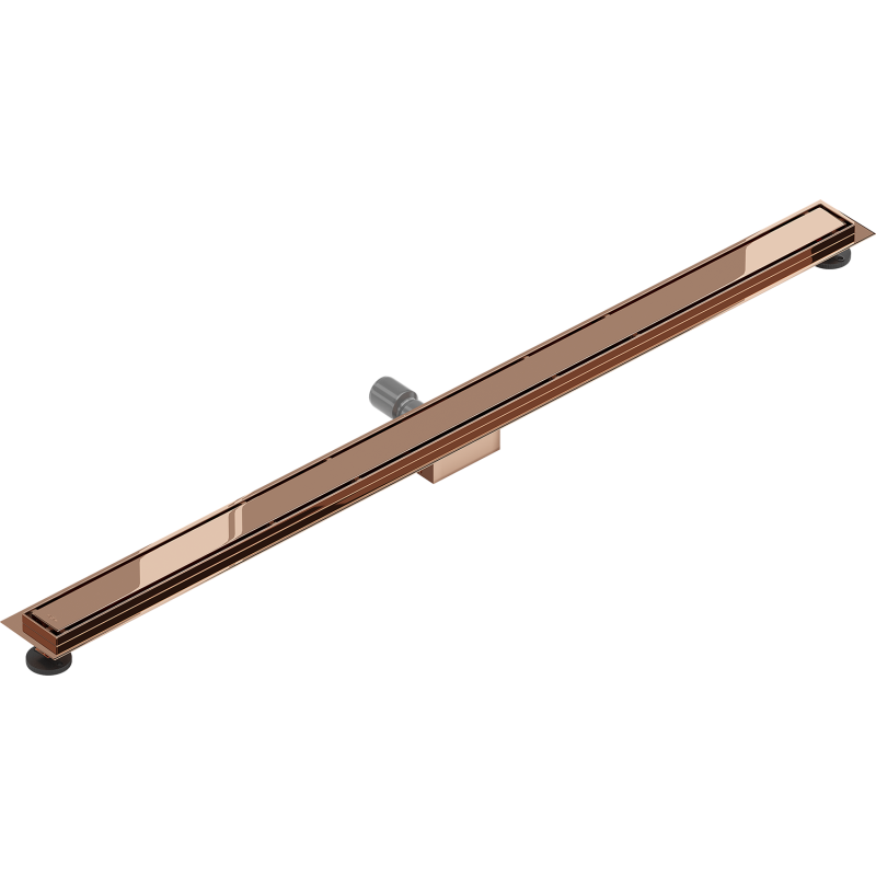 Mexen Flat M13 caniveau linéaire 2 en 1 130 cm, or rose - 1610130