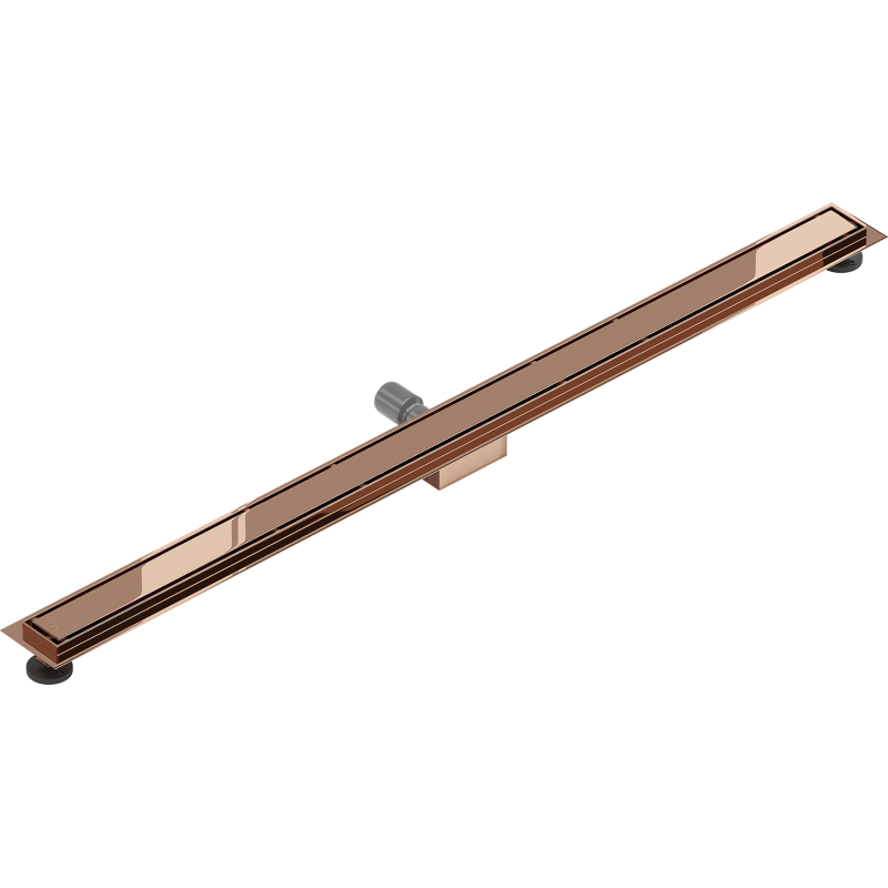 Mexen Flat M13 canalisation linéaire 2 en 1 140 cm, or rose - 1610140